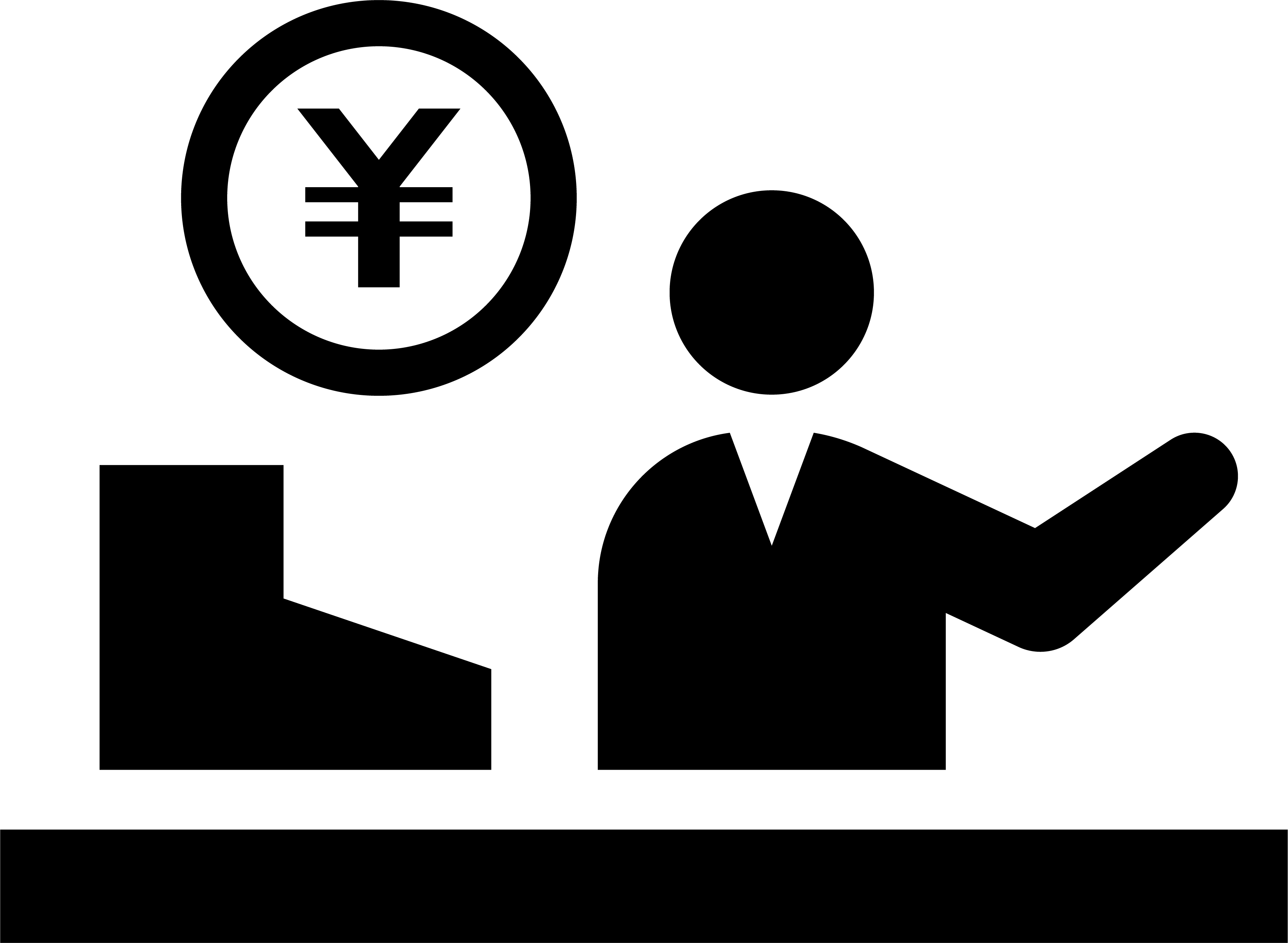 商品をお渡ししている様子