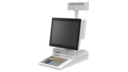 専用のキーボードで一体感のある設置