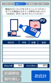 セルフレジ画面例